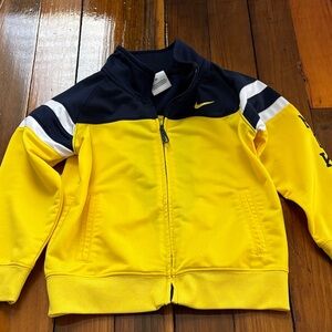 Nike Black and Yellow Track Jacket